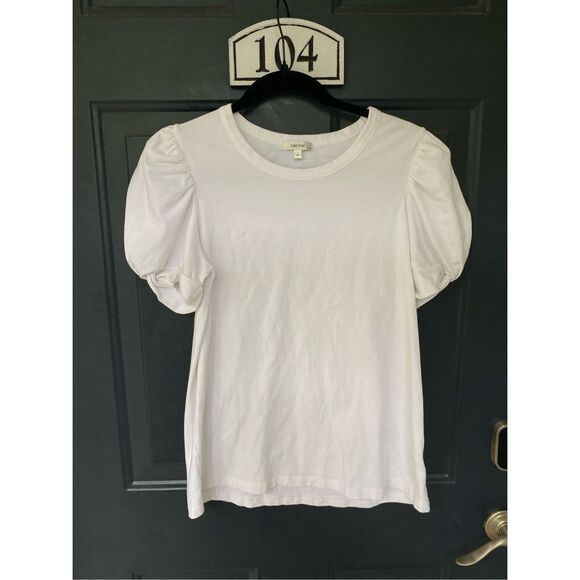 Tyler Boe Kari Puff Sleeve, White, Size Medium, MSRP $108 - Picture 2 of 15